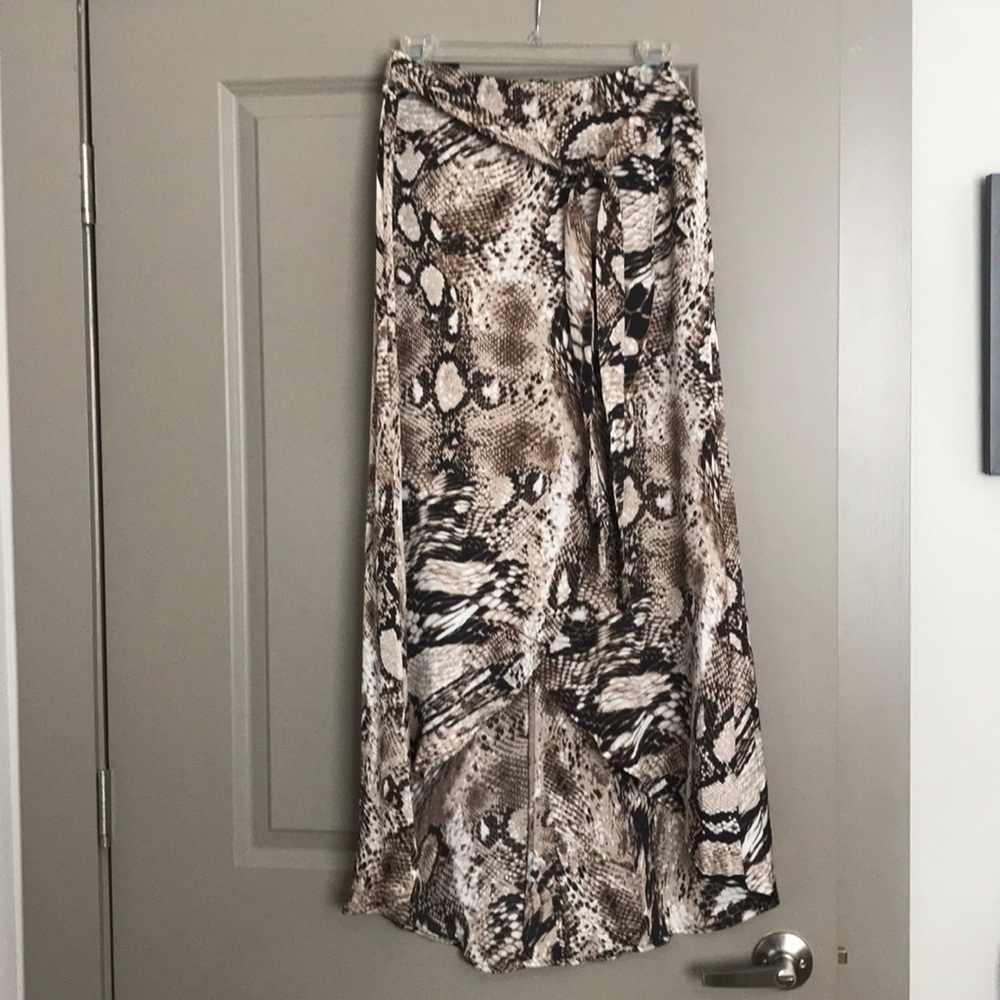 She + Sky Snakeskin Print Maxi Skirt